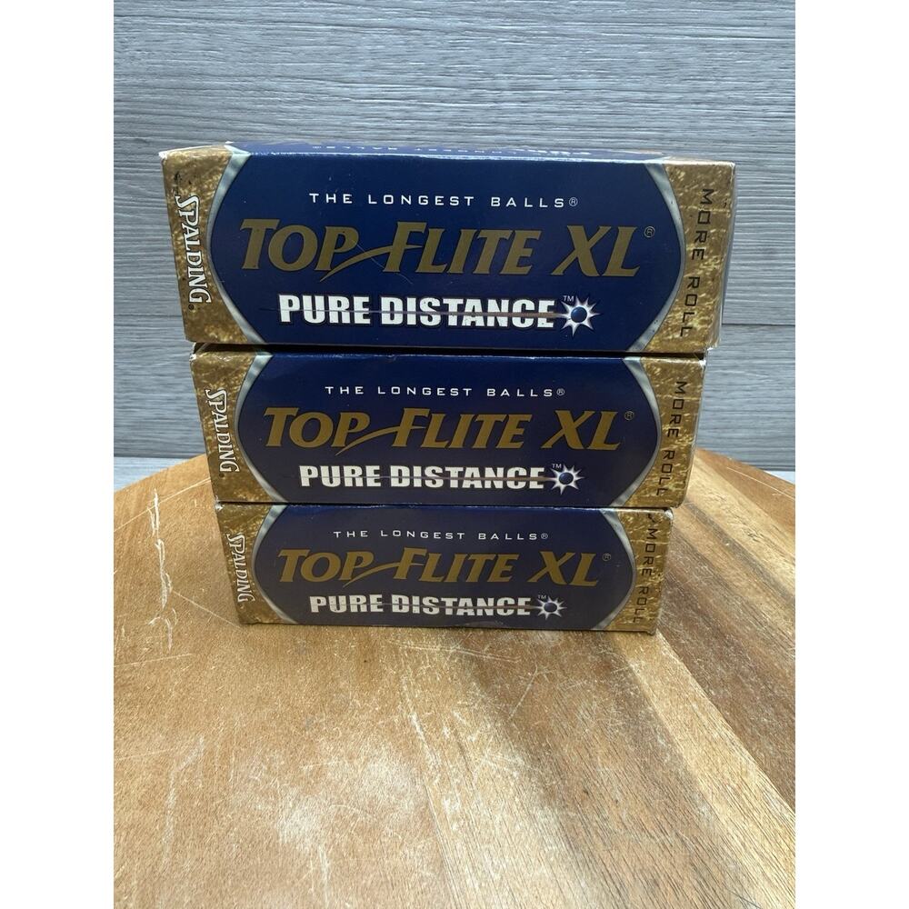 Spalding Top Flite XL Golf Balls 3 PACKS w/3 in each pack-9 Balls total-New